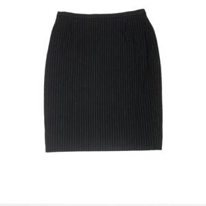 Pinstripe Black Skirt